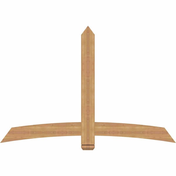 Ekena Millwork Bellingham Timber Gable Bracket, Western Red Cedar, 72"W x 48"H x 1 1/2"D x 5 1/2"F, 16/12 Pitch GBW072X48X0206BEL00SWR - main